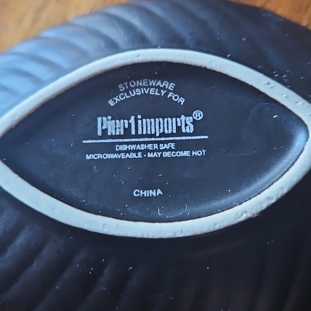 3 For $10 Pier 1 Imports Greenish Stoneware Trinket Leaf Plate.